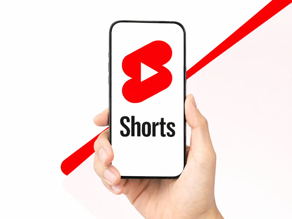 Creator editing a video on her phone in a Dubai studio
